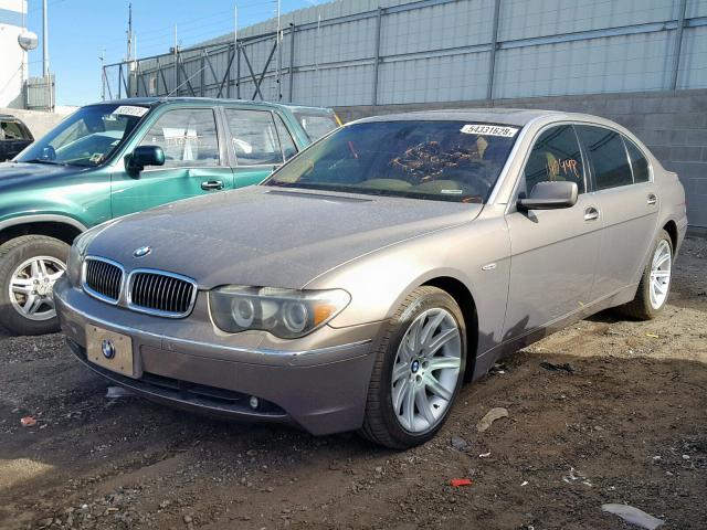 WBAGN63515DS56543 - 2005 BMW 745 LI BROWN photo 2