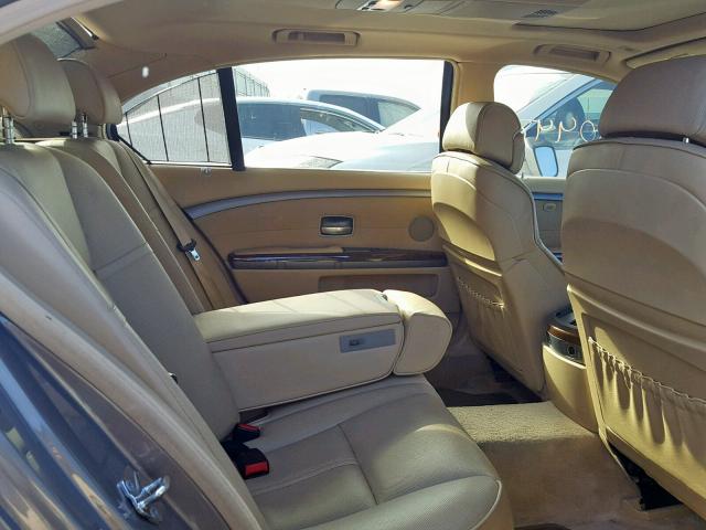 WBAGN63515DS56543 - 2005 BMW 745 LI BROWN photo 6