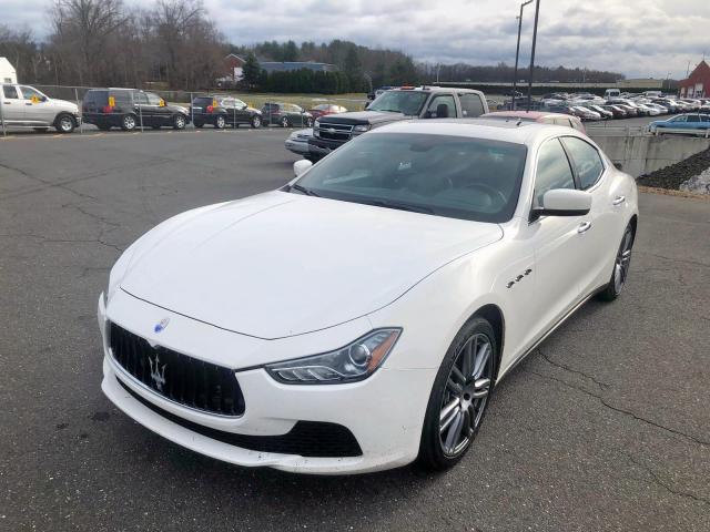 ZAM57XSA3F1137495 - 2015 MASERATI GHIBLI WHITE photo 2