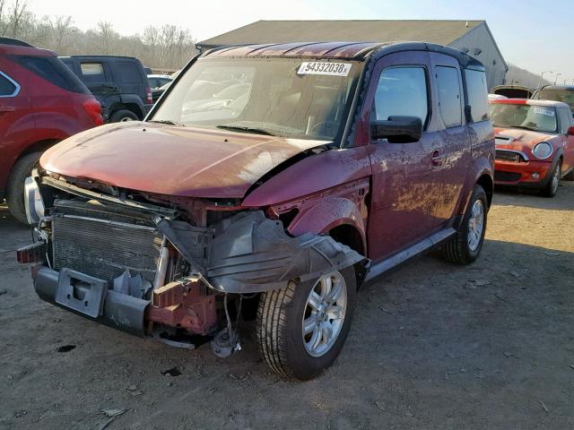 5J6YH27766L000113 - 2006 HONDA ELEMENT EX RED photo 2