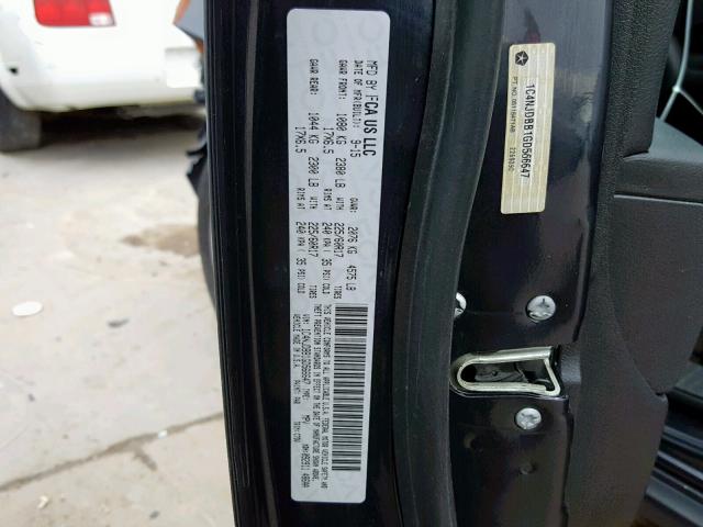 1C4NJDBB1GD566647 - 2016 JEEP COMPASS SP BLACK photo 10