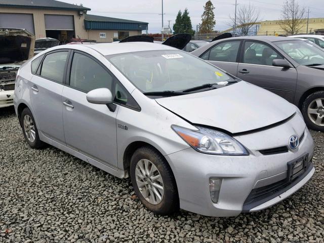 JTDKN3DP5F3065789 - 2015 TOYOTA PRIUS PLUG SILVER photo 1