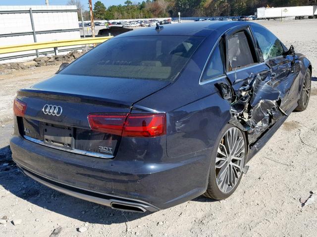 WAUFGAFC2GN056514 - 2016 AUDI A6 PREMIUM BLUE photo 4