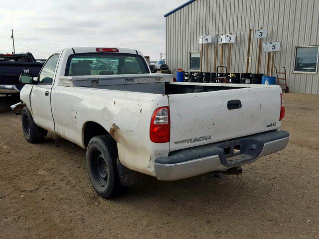 5TBJT321X5S459441 - 2005 TOYOTA TUNDRA WHITE photo 3