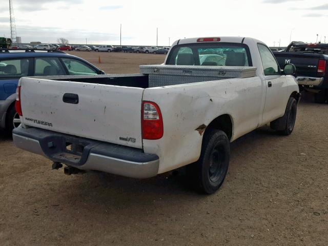 5TBJT321X5S459441 - 2005 TOYOTA TUNDRA WHITE photo 4