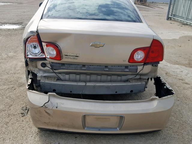 1G1ZH57B394266485 - 2009 CHEVROLET MALIBU 1LT თაფლისფერი ფოტო 9