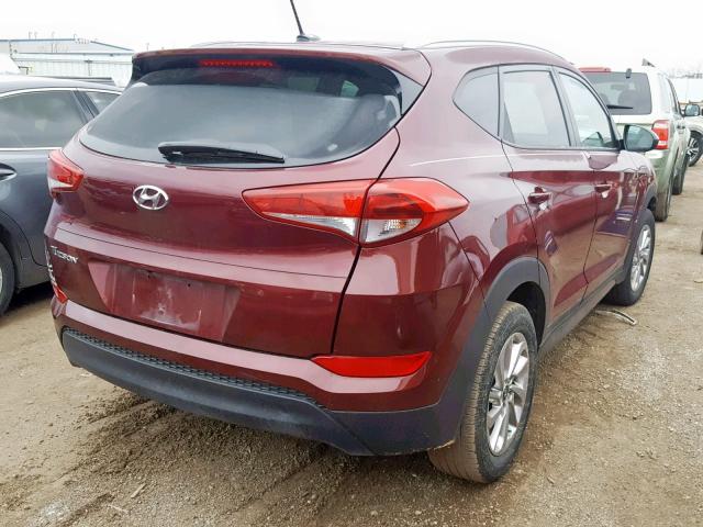 KM8J33A4XGU028062 - 2016 HYUNDAI TUCSON LIM RED photo 4