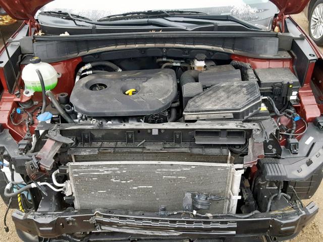 KM8J33A4XGU028062 - 2016 HYUNDAI TUCSON LIM RED photo 7