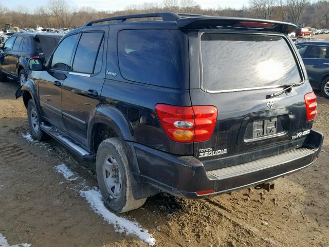 5TDBT48A11S022897 - 2001 TOYOTA SEQUOIA LI BLACK photo 3