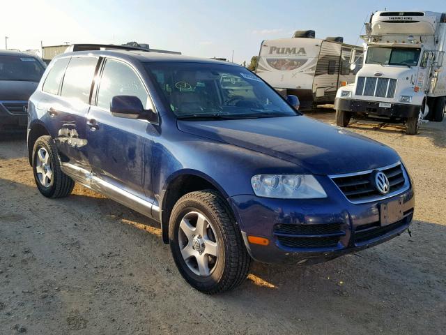 WVGBC67L34D031076 - 2004 VOLKSWAGEN TOUAREG 3. BLUE photo 1