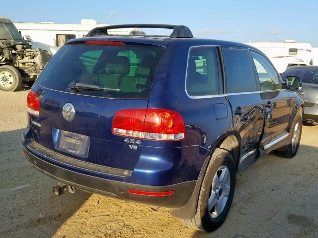 WVGBC67L34D031076 - 2004 VOLKSWAGEN TOUAREG 3. BLUE photo 4