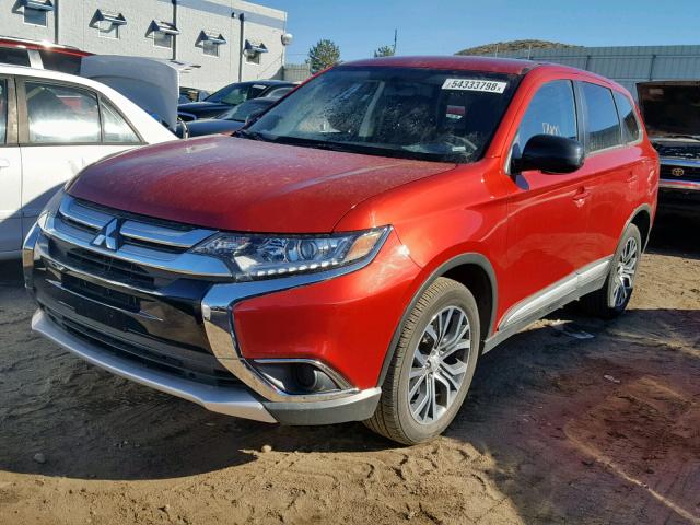 JA4AZ3A39JZ042419 - 2018 MITSUBISHI OUTLANDER MAROON photo 2