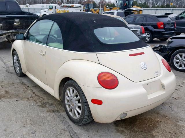 3VWCM31Y74M327650 - 2004 VOLKSWAGEN NEW BEETLE Krem foto 3
