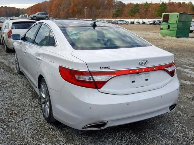 KMHFH4JG3DA327428 - 2013 HYUNDAI AZERA GLS WHITE photo 3