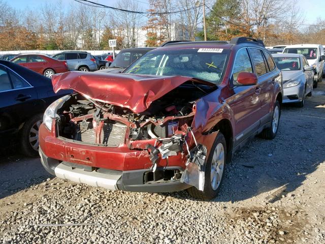 4S4BRDLC8C2200107 - 2012 SUBARU OUTBACK 3. MAROON photo 2