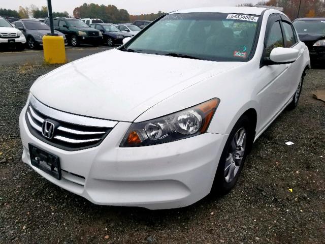 1HGCP2F64CA057186 - 2012 HONDA ACCORD SE WHITE photo 2