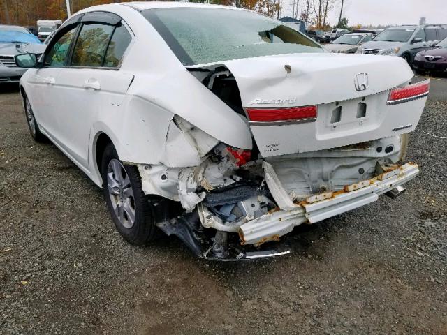 1HGCP2F64CA057186 - 2012 HONDA ACCORD SE WHITE photo 3