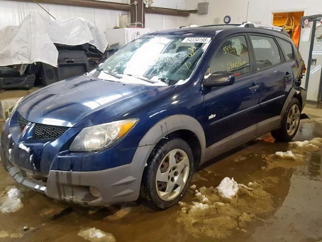 5Y2SL64833Z445139 - 2003 PONTIAC VIBE BLUE photo 2