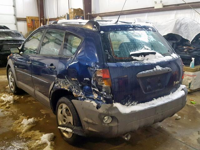 5Y2SL64833Z445139 - 2003 PONTIAC VIBE BLUE photo 3