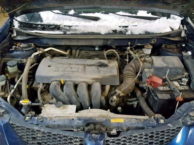 5Y2SL64833Z445139 - 2003 PONTIAC VIBE BLUE photo 7