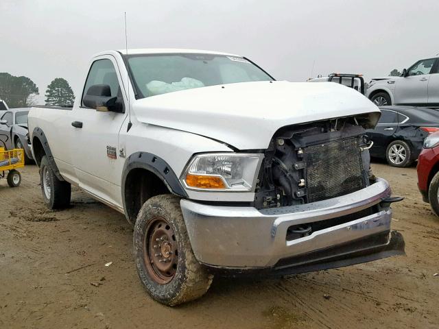 3C6LD5AL9CG198740 - 2012 DODGE RAM 2500 S WHITE photo 1