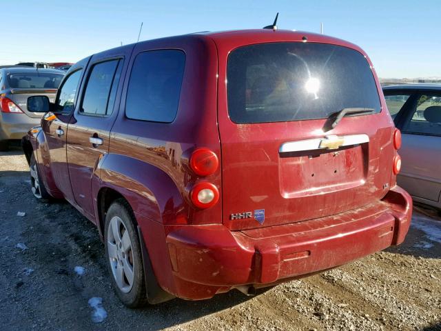 3GNDA13D77S614752 - 2007 CHEVROLET HHR LS MAROON photo 3