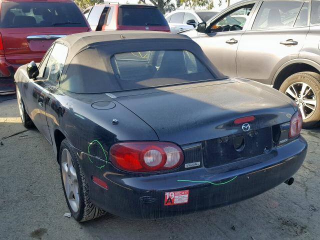 JM1NB353330301015 - 2003 MAZDA MX-5 MIATA BLACK photo 3