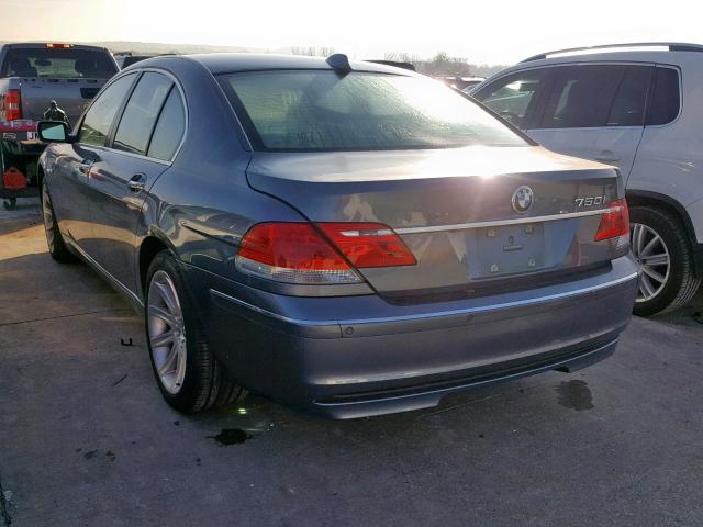 WBAHL83506DT04492 - 2006 BMW 750 I BLUE photo 3