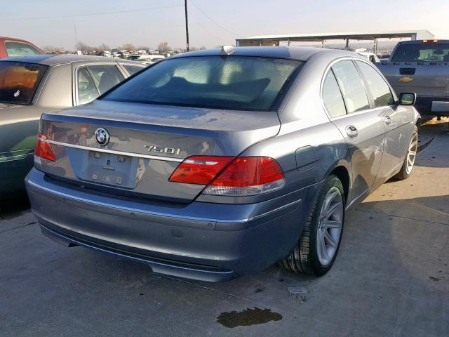 WBAHL83506DT04492 - 2006 BMW 750 I BLUE photo 4