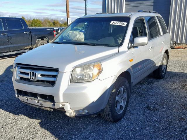 5FNYF18308B034037 - 2008 HONDA PILOT SE SILVER photo 2