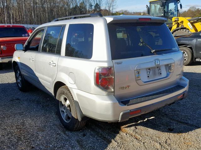 5FNYF18308B034037 - 2008 HONDA PILOT SE SILVER photo 3