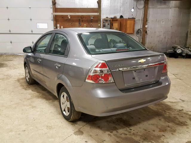KL1TD5DE0AB046980 - 2010 CHEVROLET AVEO LS GRAY photo 3