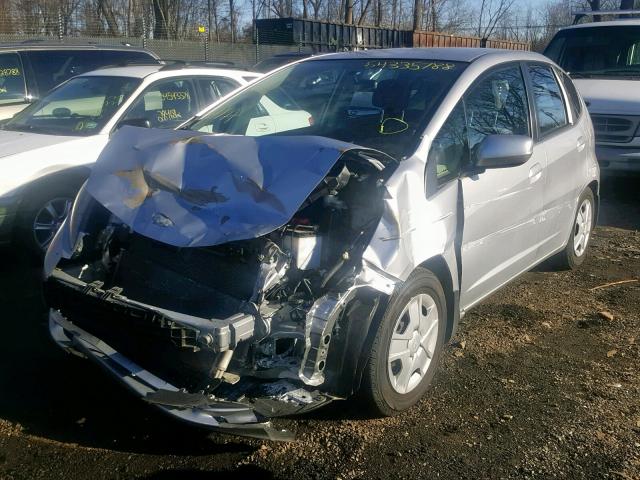 JHMGE8H38DC029715 - 2013 HONDA FIT SILVER photo 2