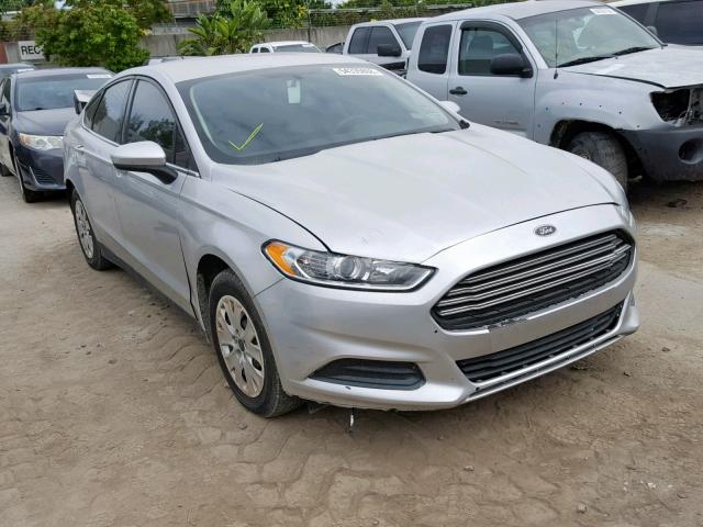 3FA6P0G76DR141434 - 2013 FORD FUSION S SILVER photo 1