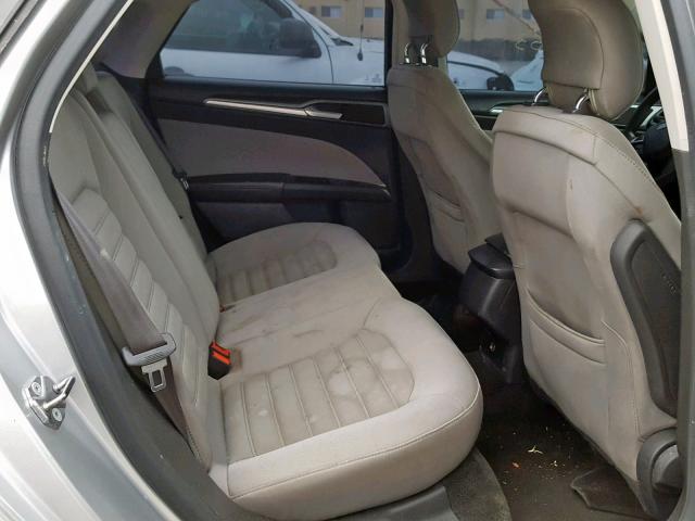 3FA6P0G76DR141434 - 2013 FORD FUSION S SILVER photo 6