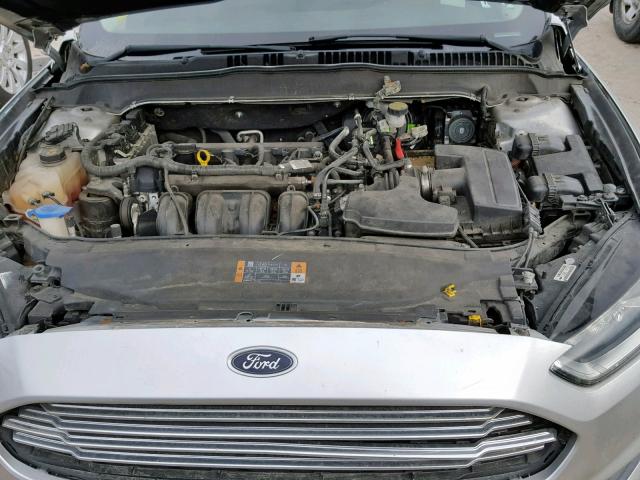 3FA6P0G76DR141434 - 2013 FORD FUSION S SILVER photo 7