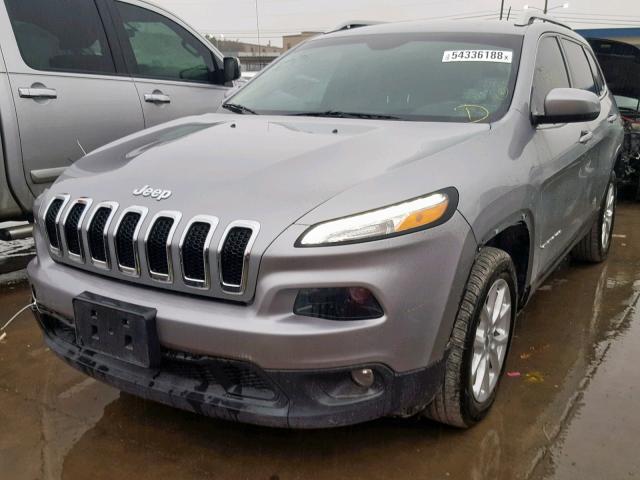 1C4PJLCB2EW323660 - 2014 JEEP CHEROKEE L SILVER photo 2