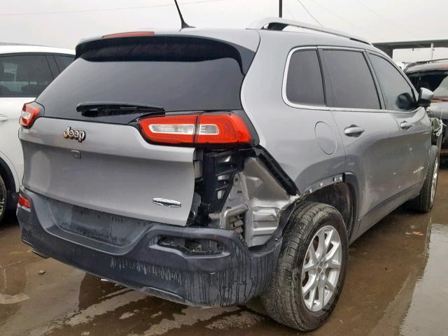 1C4PJLCB2EW323660 - 2014 JEEP CHEROKEE L SILVER photo 4