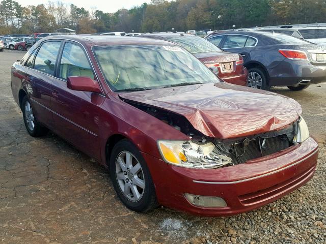 4T1BF28B7YU014597 - 2000 TOYOTA AVALON XL BURGUNDY photo 1