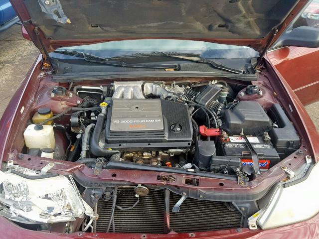 4T1BF28B7YU014597 - 2000 TOYOTA AVALON XL BURGUNDY photo 7