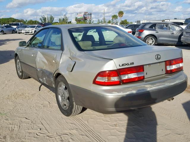 JT8BF28G510314229 - 2001 LEXUS ES 300 TAN photo 3