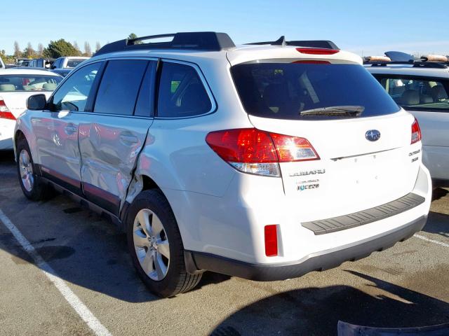 4S4BRDKC0C2300266 - 2012 SUBARU OUTBACK 3. WHITE photo 3