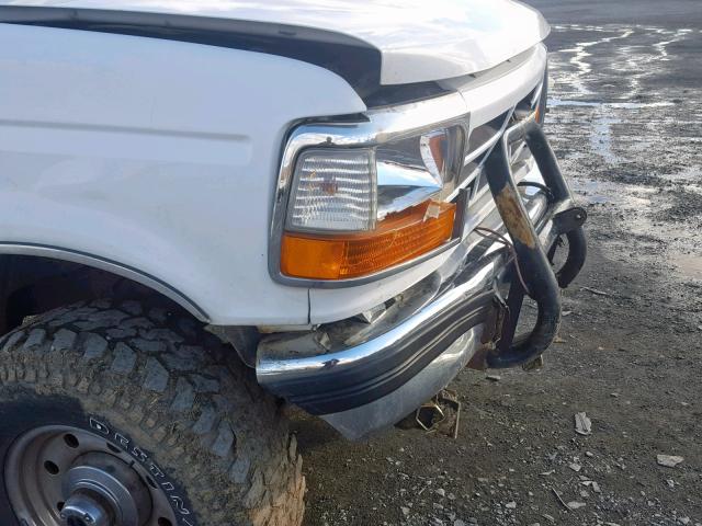 1FTHF36F5VEB99300 - 1997 FORD F350 WHITE photo 9