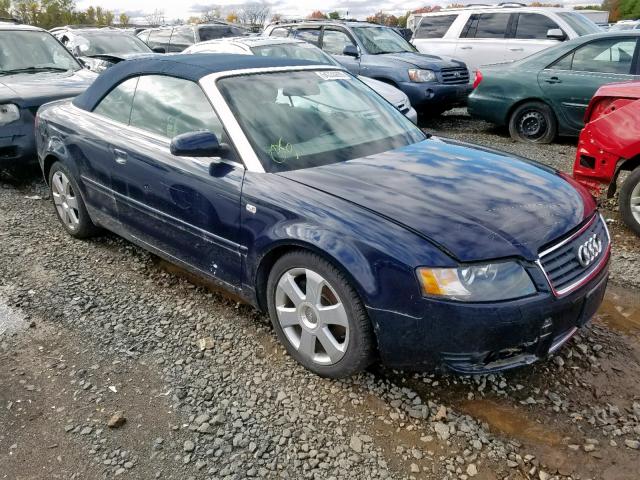 WAUAT48H63K020482 - 2003 AUDI A4 3.0 CAB TURQUOISE photo 1