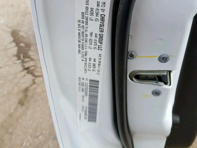 1C3CDFEB2ED683581 - 2014 DODGE DART GT WHITE photo 10