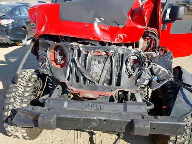 1J4FA39S86P787657 - 2006 JEEP WRANGLER X RED photo 7