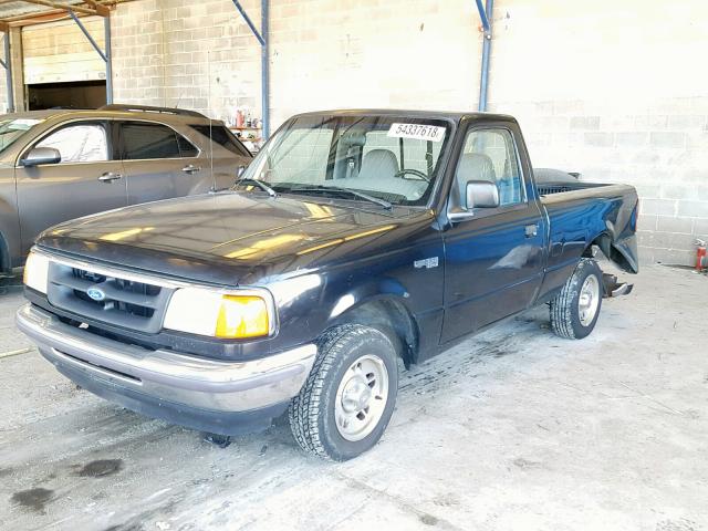 1FTCR10A6VUB57923 - 1997 FORD RANGER BLACK photo 2