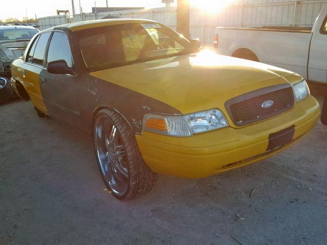 2FAHP71V68X106960 - 2008 FORD CROWN VICT YELLOW photo 1