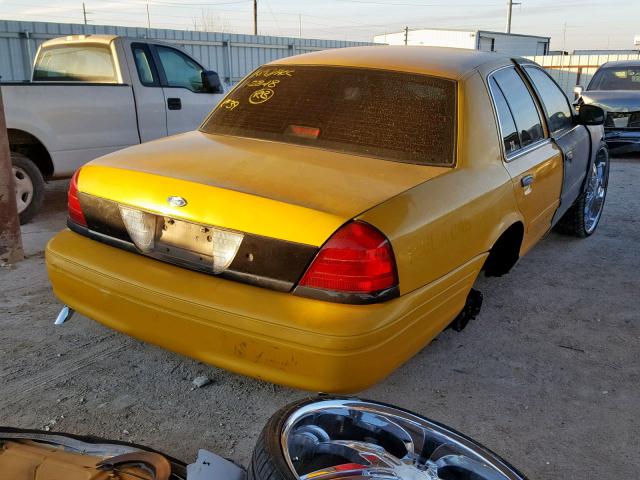 2FAHP71V68X106960 - 2008 FORD CROWN VICT YELLOW photo 4