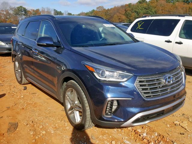 KM8SR4HF1HU237885 - 2017 HYUNDAI SANTA FE S BLUE photo 1